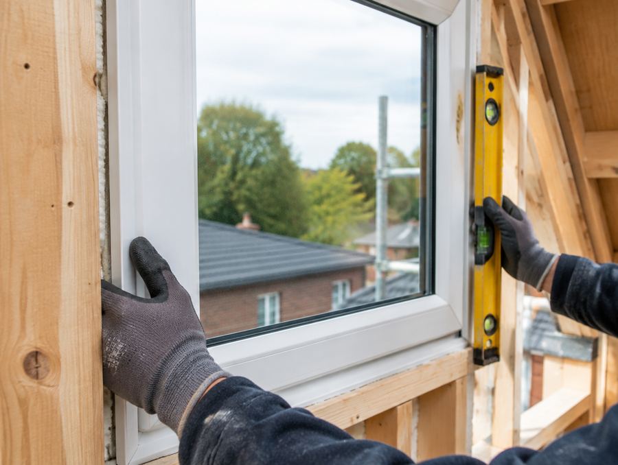 Kozijn van een dakkapel wordt op maat gesteld